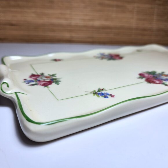 Holland Cheese Plate Platter Bone China Transferware South Holland Vintage 40s - Picture 2 of 8